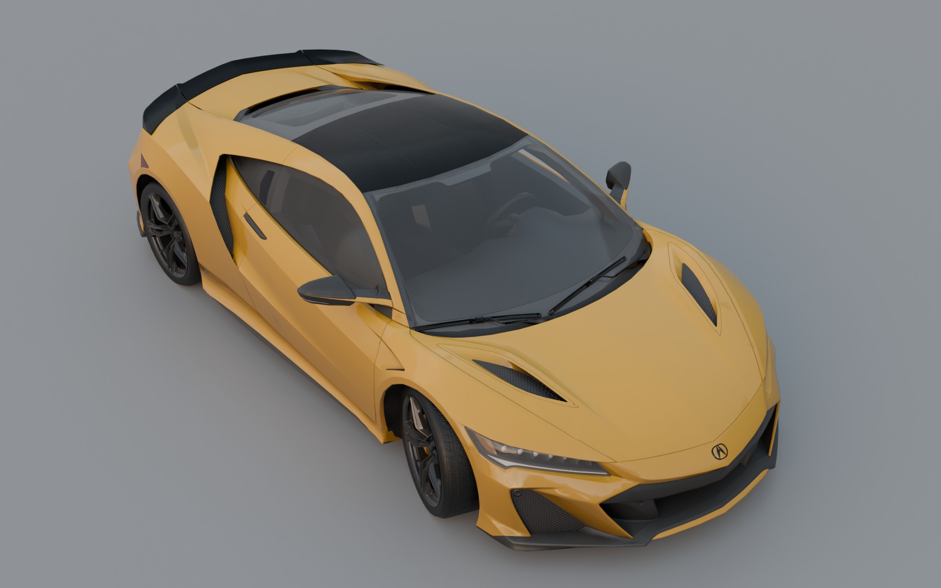 Acura NSX 2022 low poly Low-poly 3D model_5