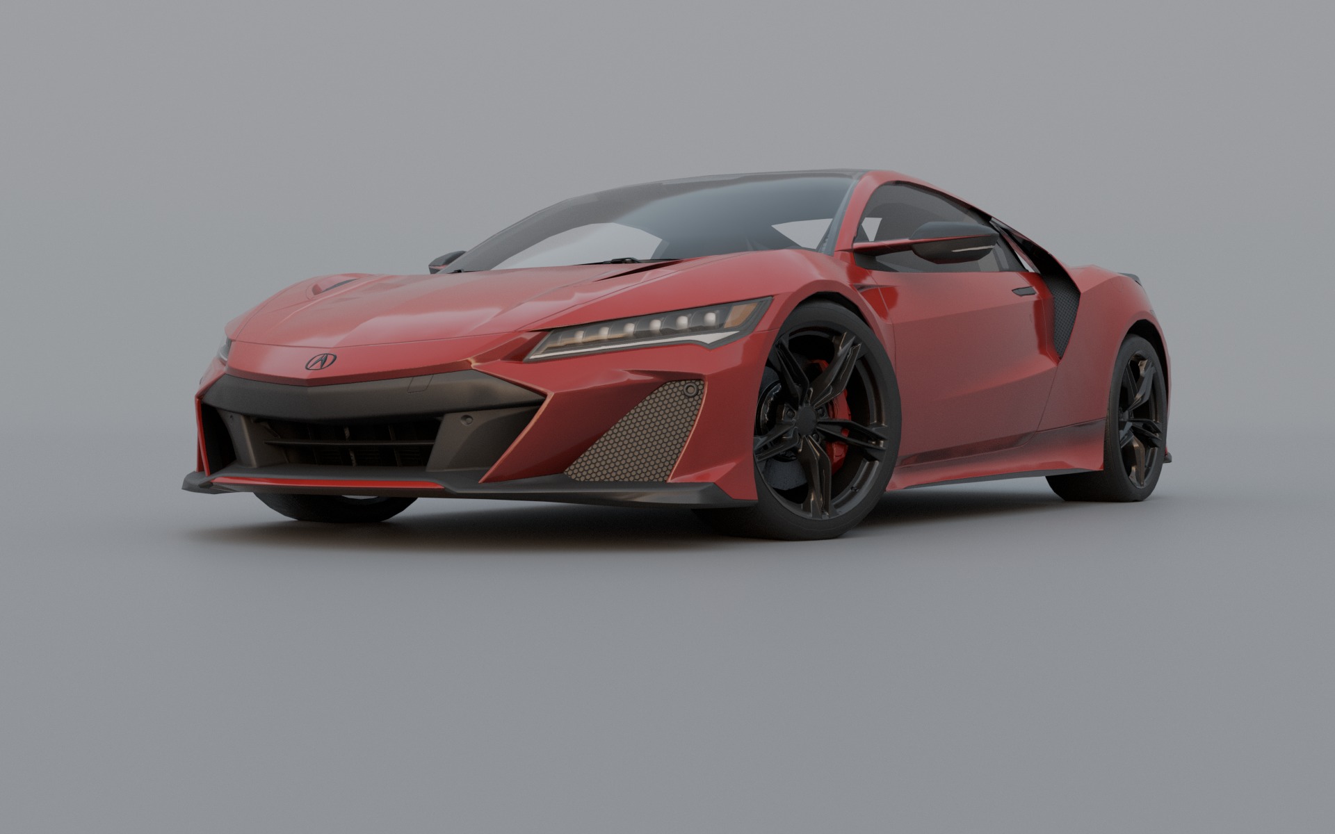 Acura NSX 2022 low poly Low-poly 3D model_1