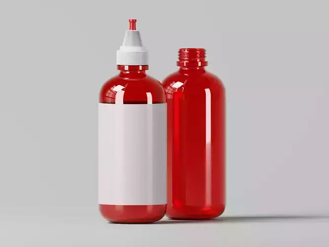 Throat Spray Bottle 3D Model