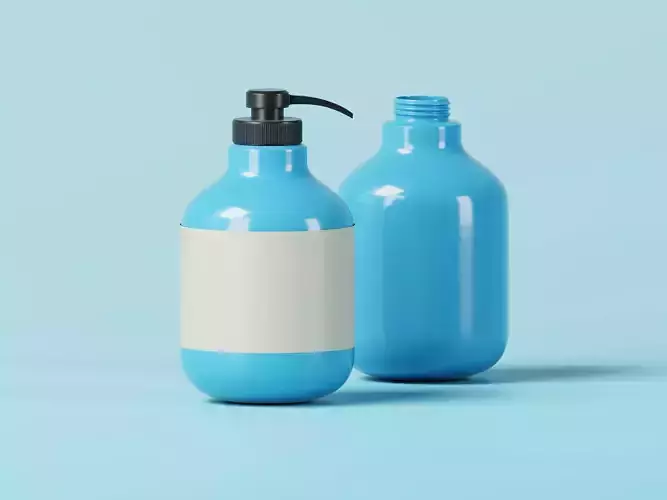 Shower Dispenser Lotion Bottle 3D Model