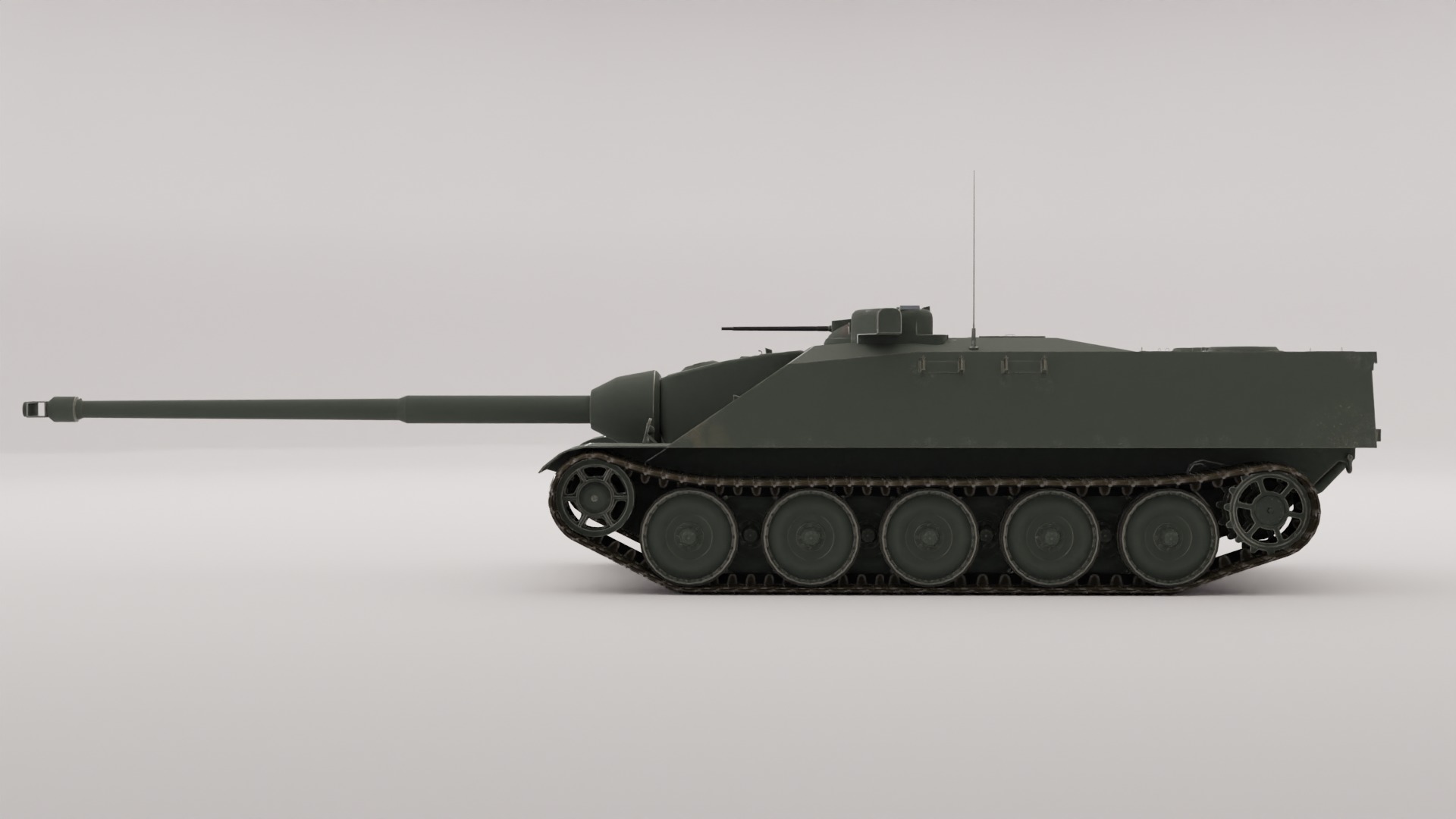 AMX-50 Foch Low-poly 3D model_3