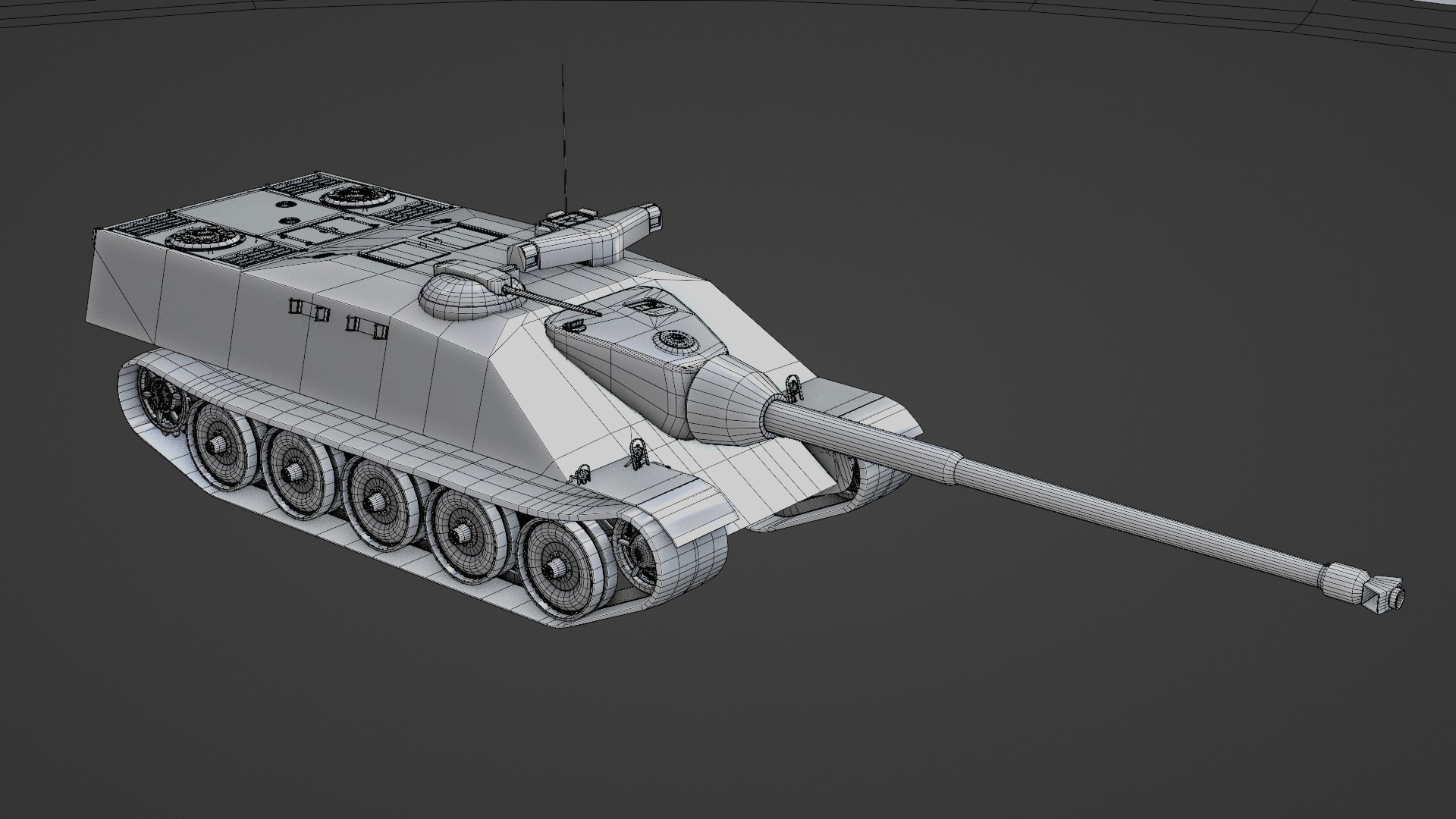 AMX-50 Foch Low-poly 3D model_5