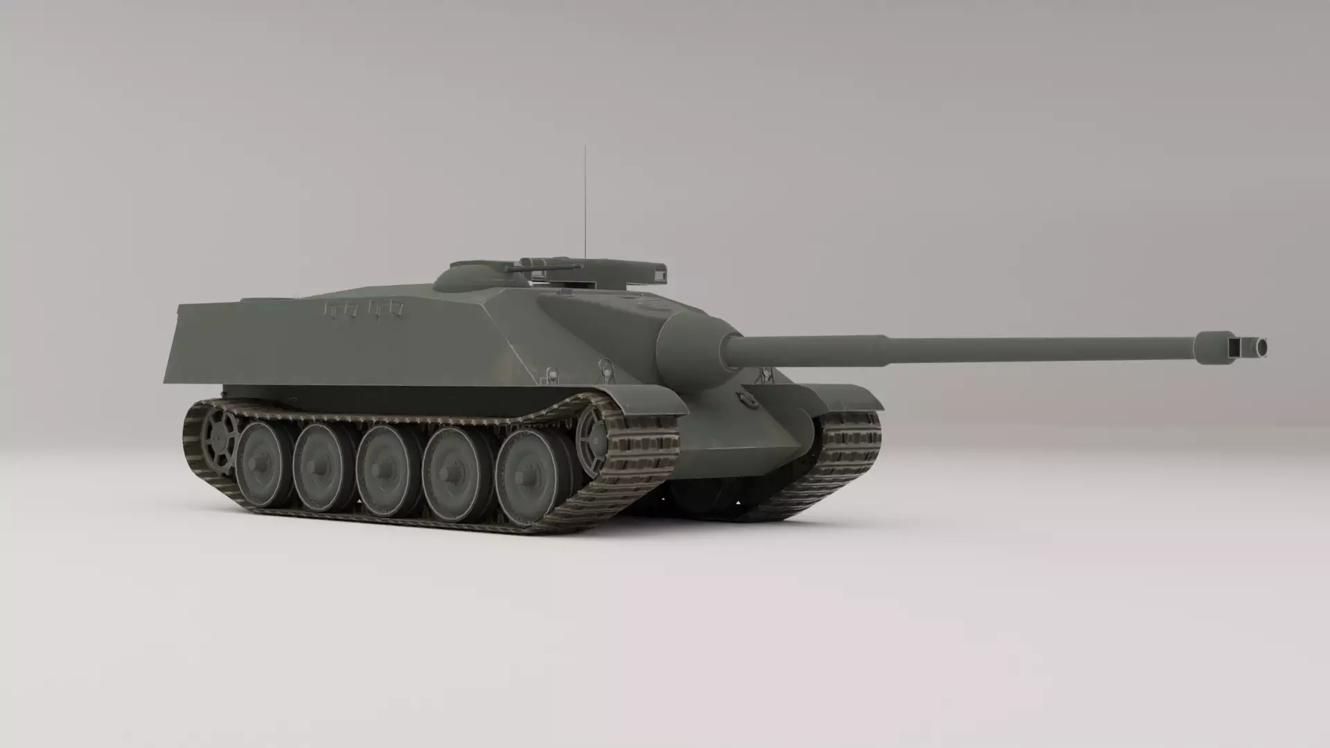 AMX-50 Foch Low-poly 3D model_0