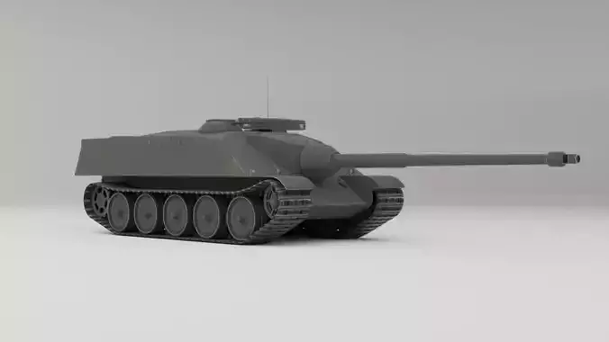 AMX-50 Foch Low-poly 3D model