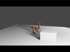Coelophysis Low-poly 3D model_1