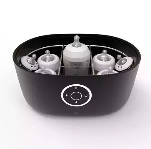 Set of Baby bottles with sterilizer