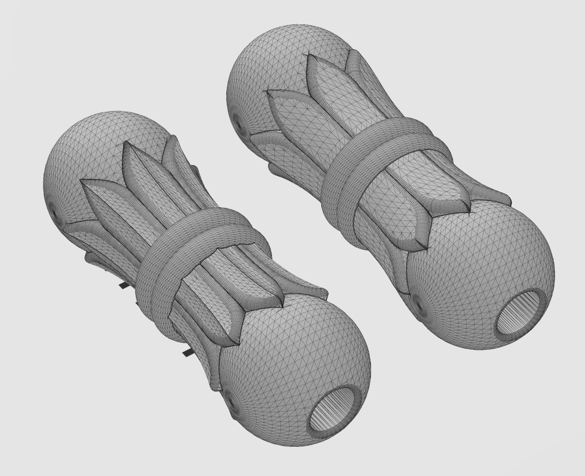 Double Lotus orb spacer pendant and bracelet charm 3D print model_16