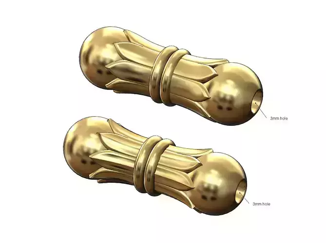 Double Lotus orb spacer pendant and bracelet charm