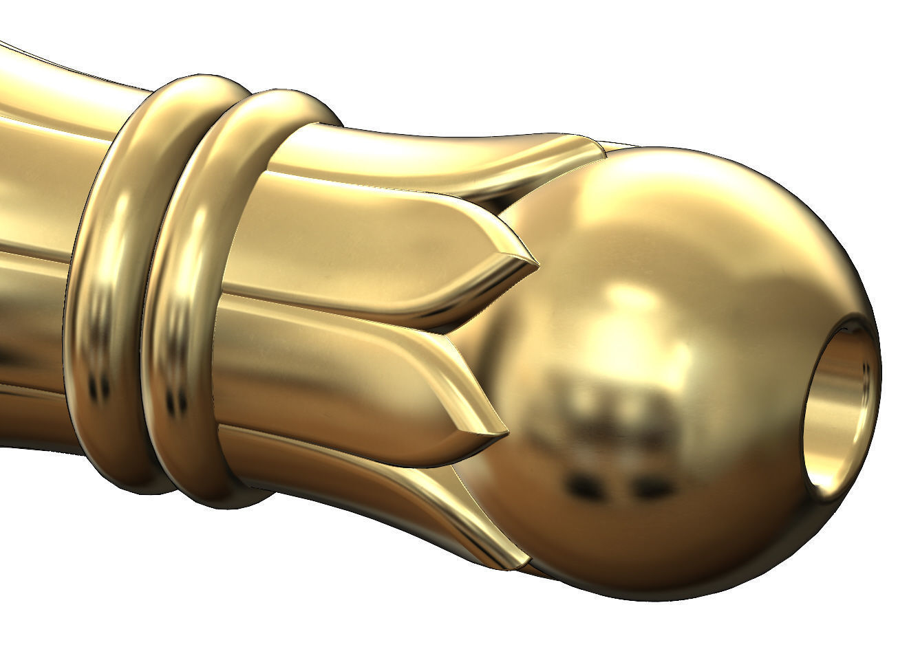 Double Lotus orb spacer pendant and bracelet charm 3D print model_4