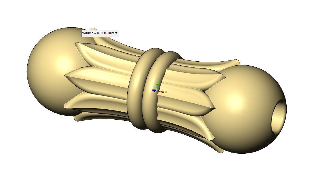 Double Lotus orb spacer pendant and bracelet charm 3D print model_14