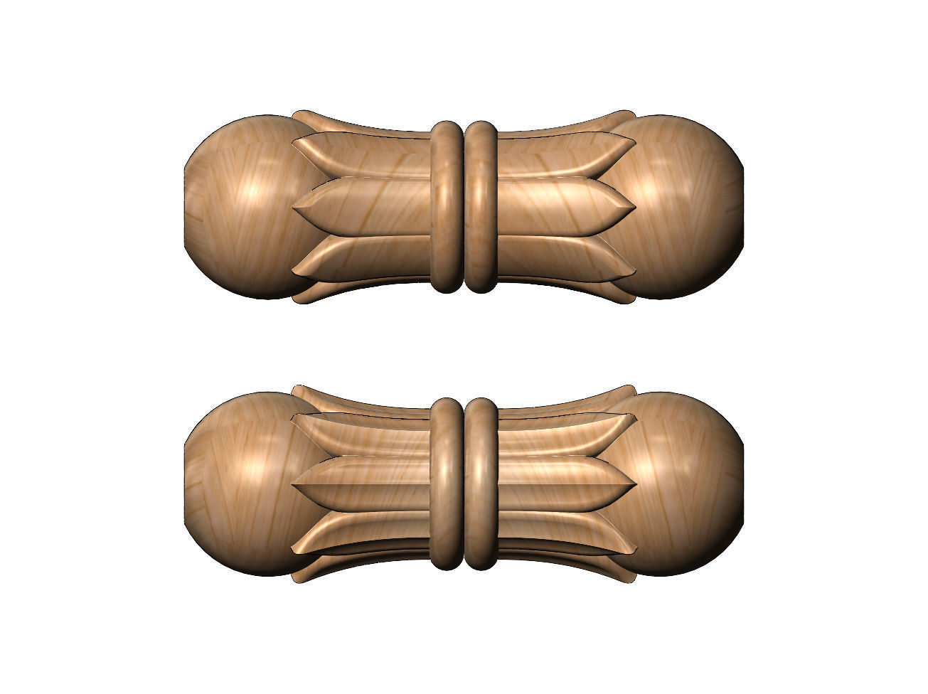 Double Lotus orb spacer pendant and bracelet charm 3D print model_12