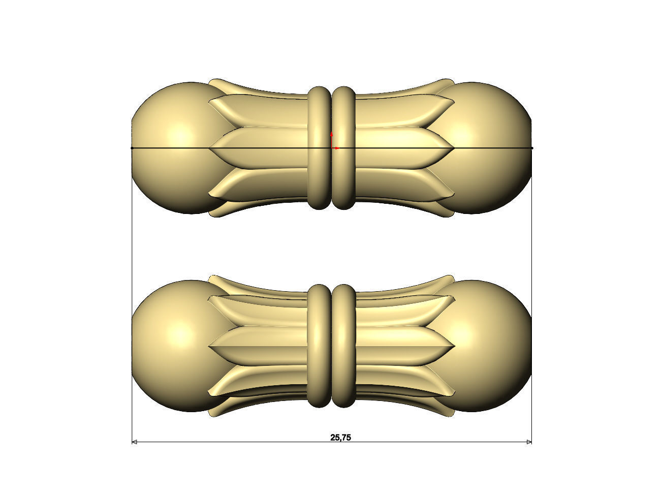 Double Lotus orb spacer pendant and bracelet charm 3D print model_7