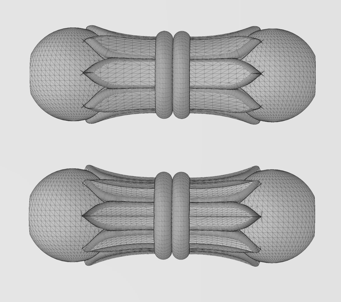 Double Lotus orb spacer pendant and bracelet charm 3D print model_15