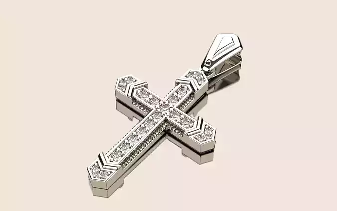 cross pendant 080924 3D print model