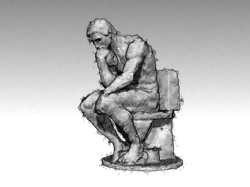 The New Thinker 3D print model_5
