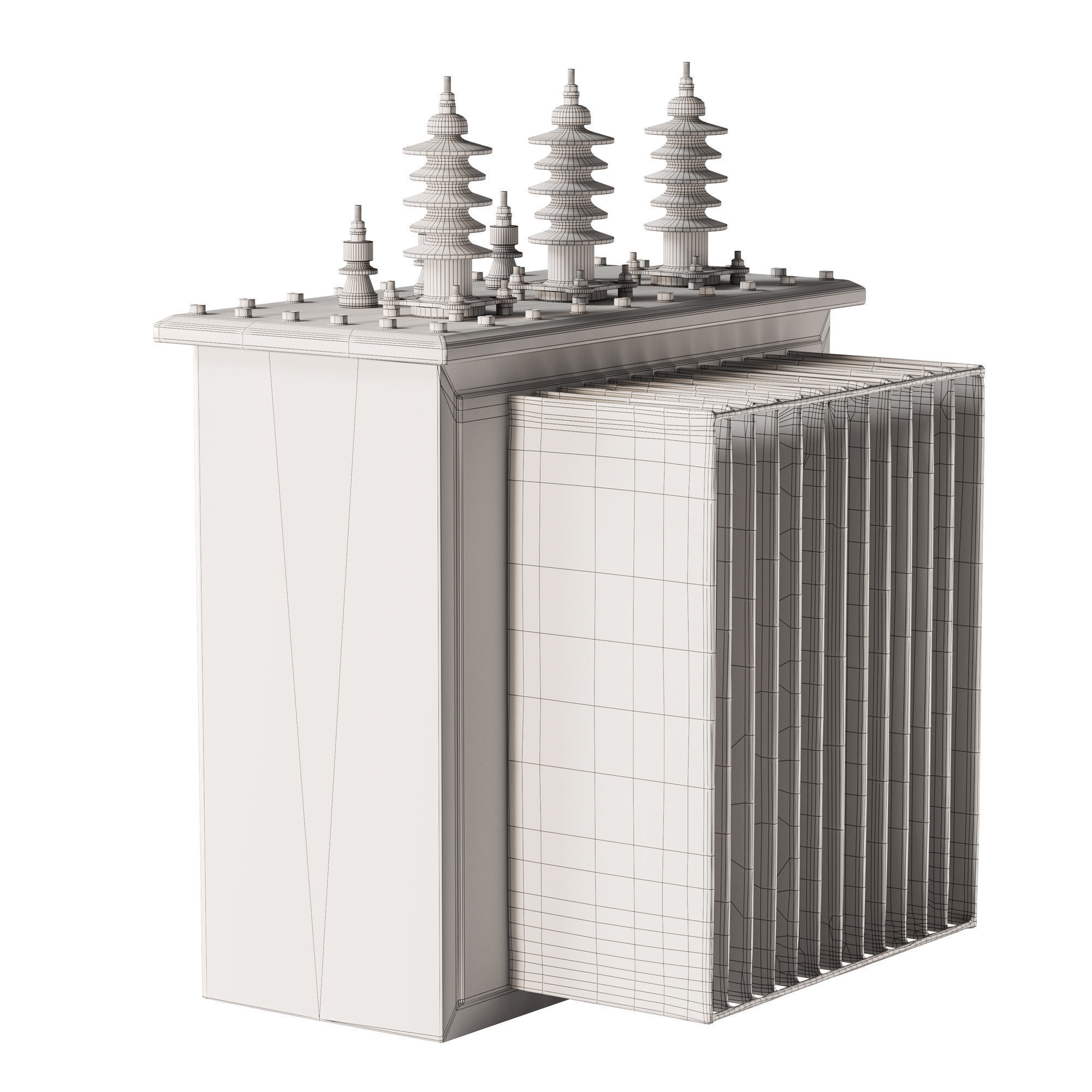 Transformer Low-poly 3D model_6