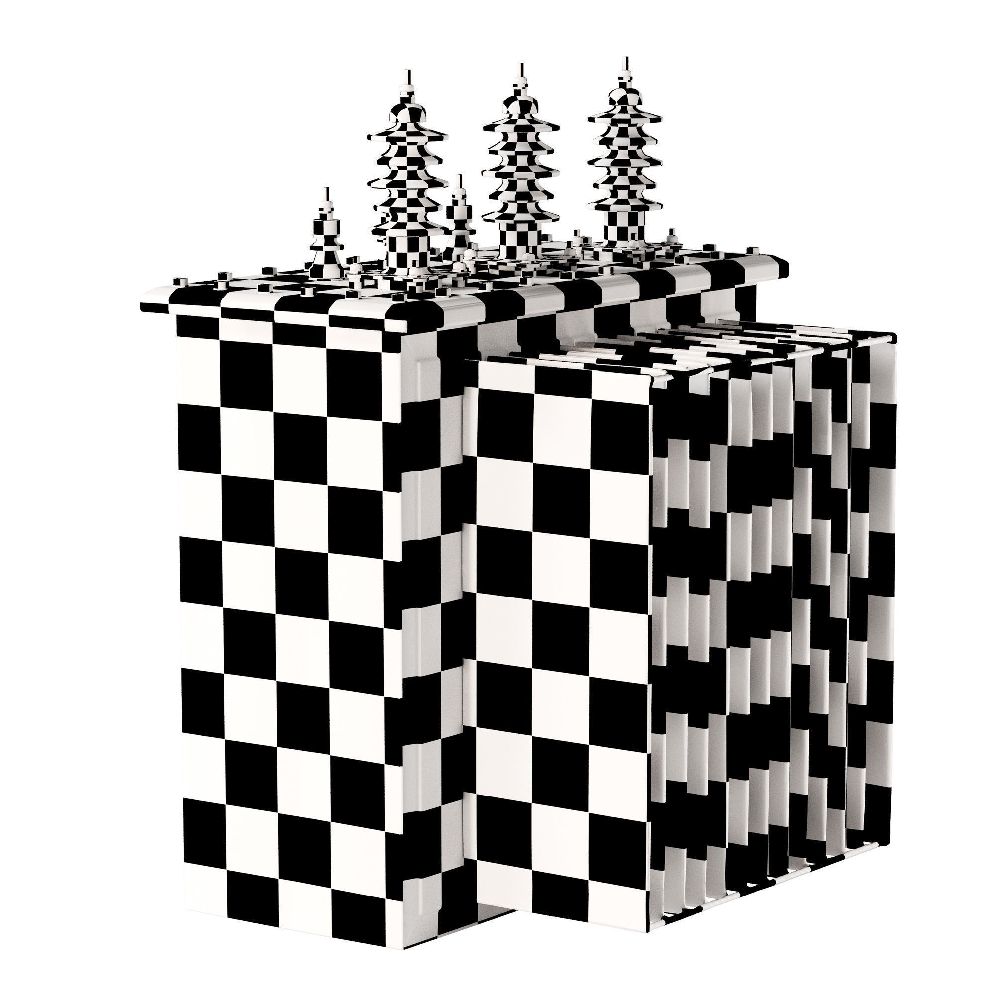 Transformer Low-poly 3D model_7