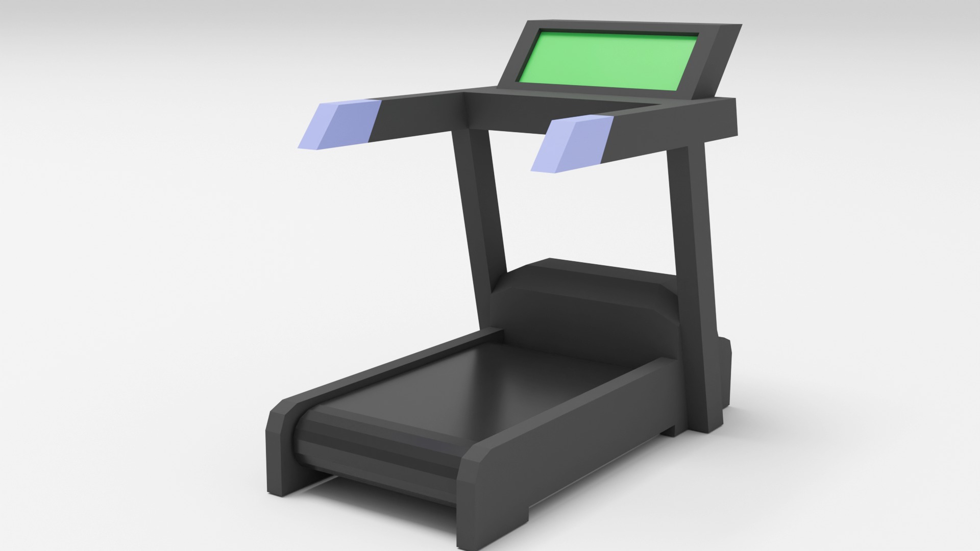 Low Poly Gym Equipment Low-poly 3D model_16