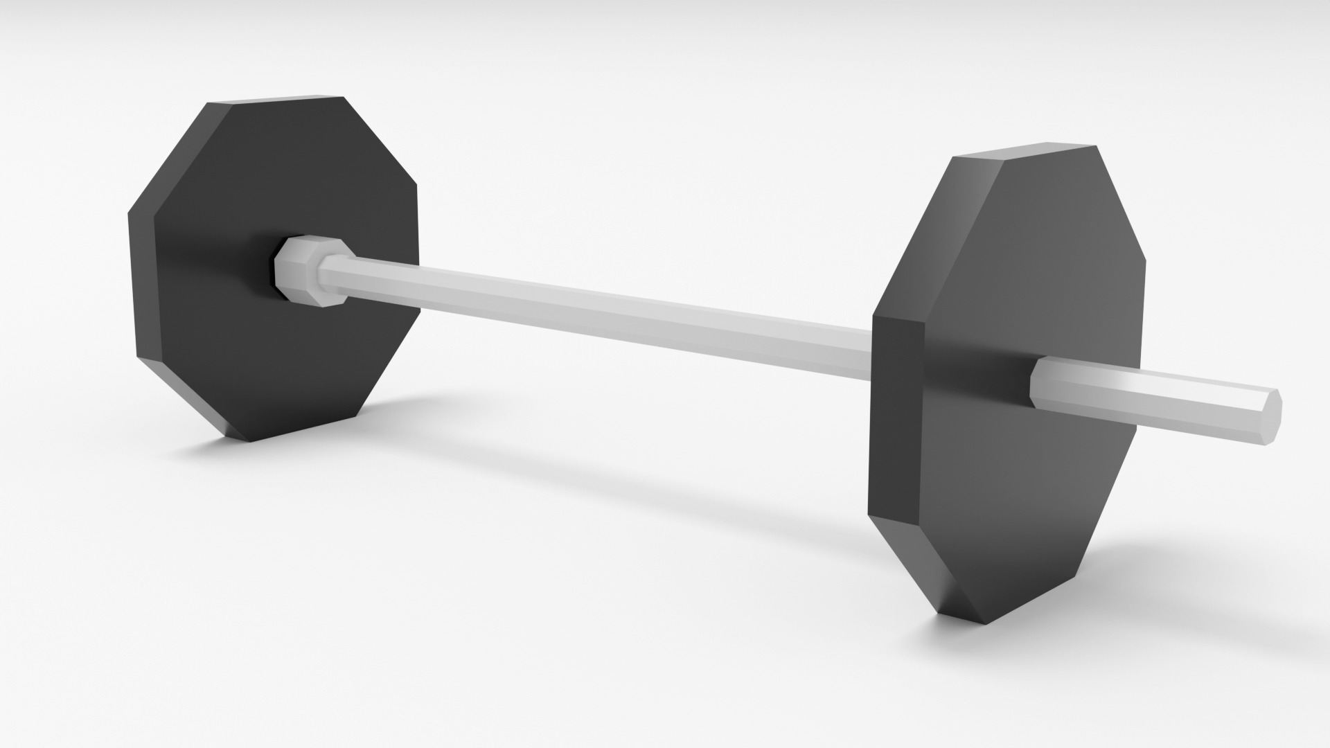 Low Poly Gym Equipment Low-poly 3D model_12