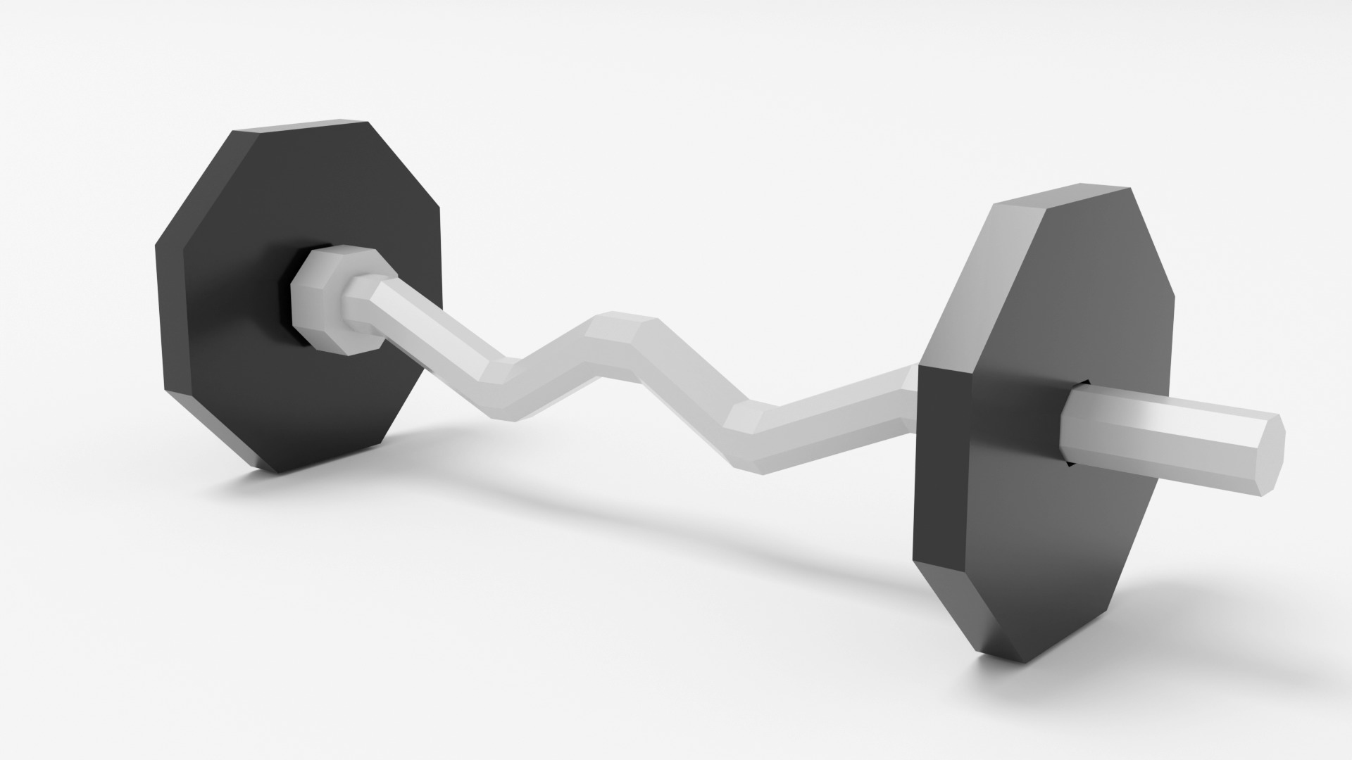 Low Poly Gym Equipment Low-poly 3D model_13