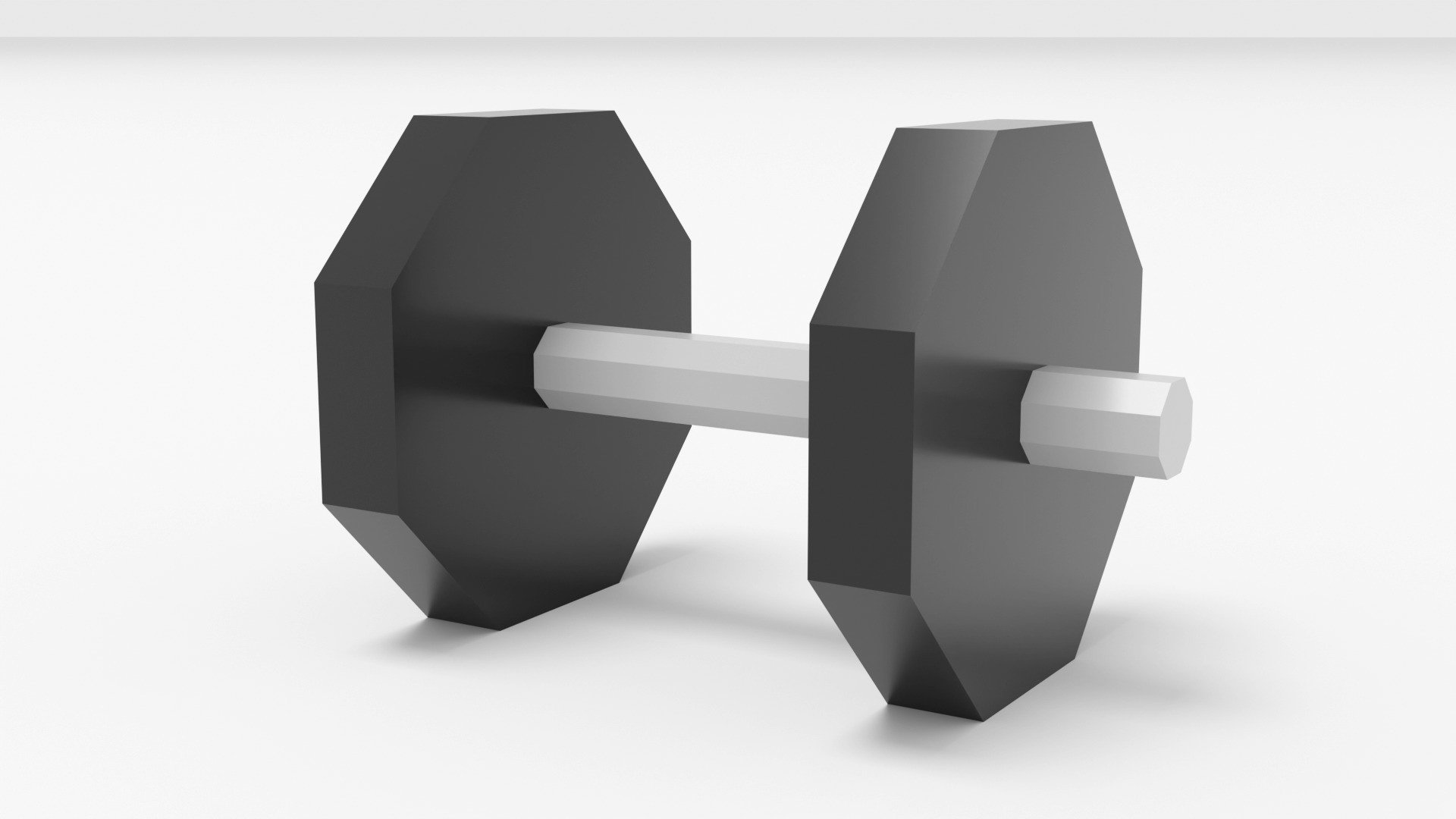Low Poly Gym Equipment Low-poly 3D model_15