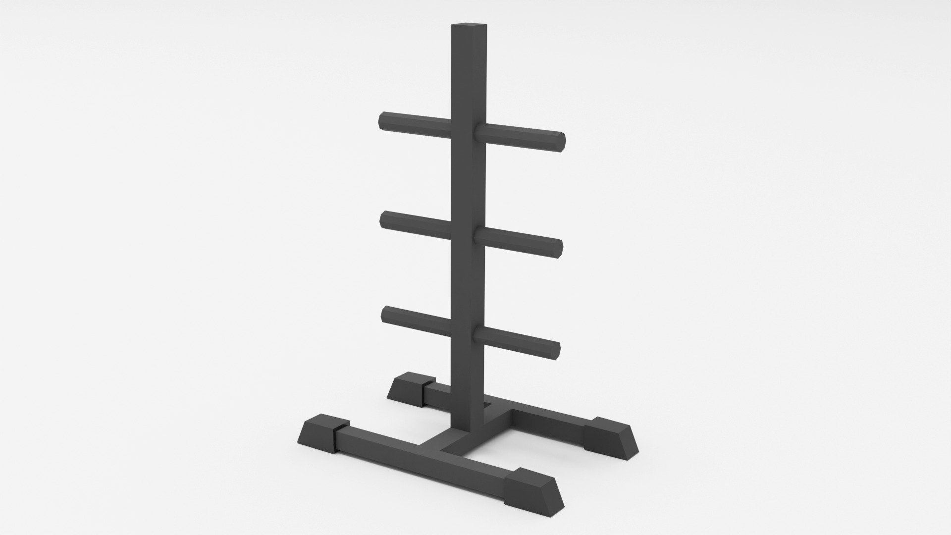 Low Poly Gym Equipment Low-poly 3D model_10