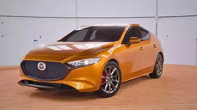 Mazda 3 Hatchback 2022-2026 Rigged 3D model