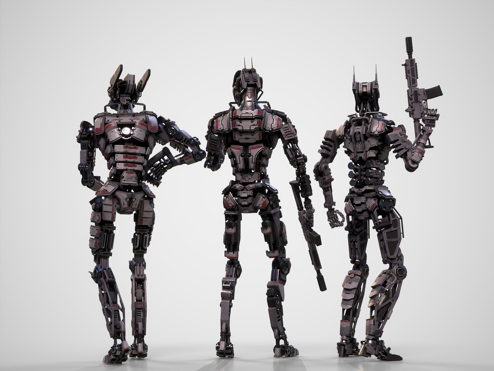 Armored robots team gameready collection _11