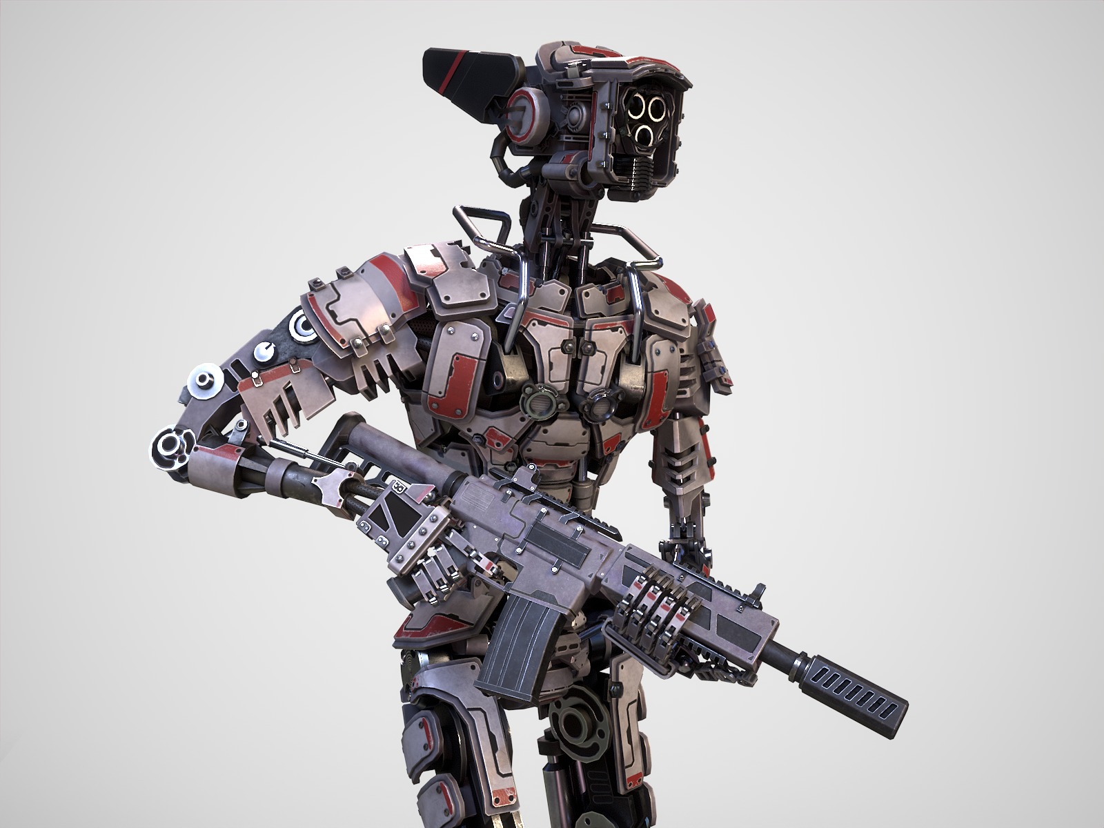 Armored robots team gameready collection _14