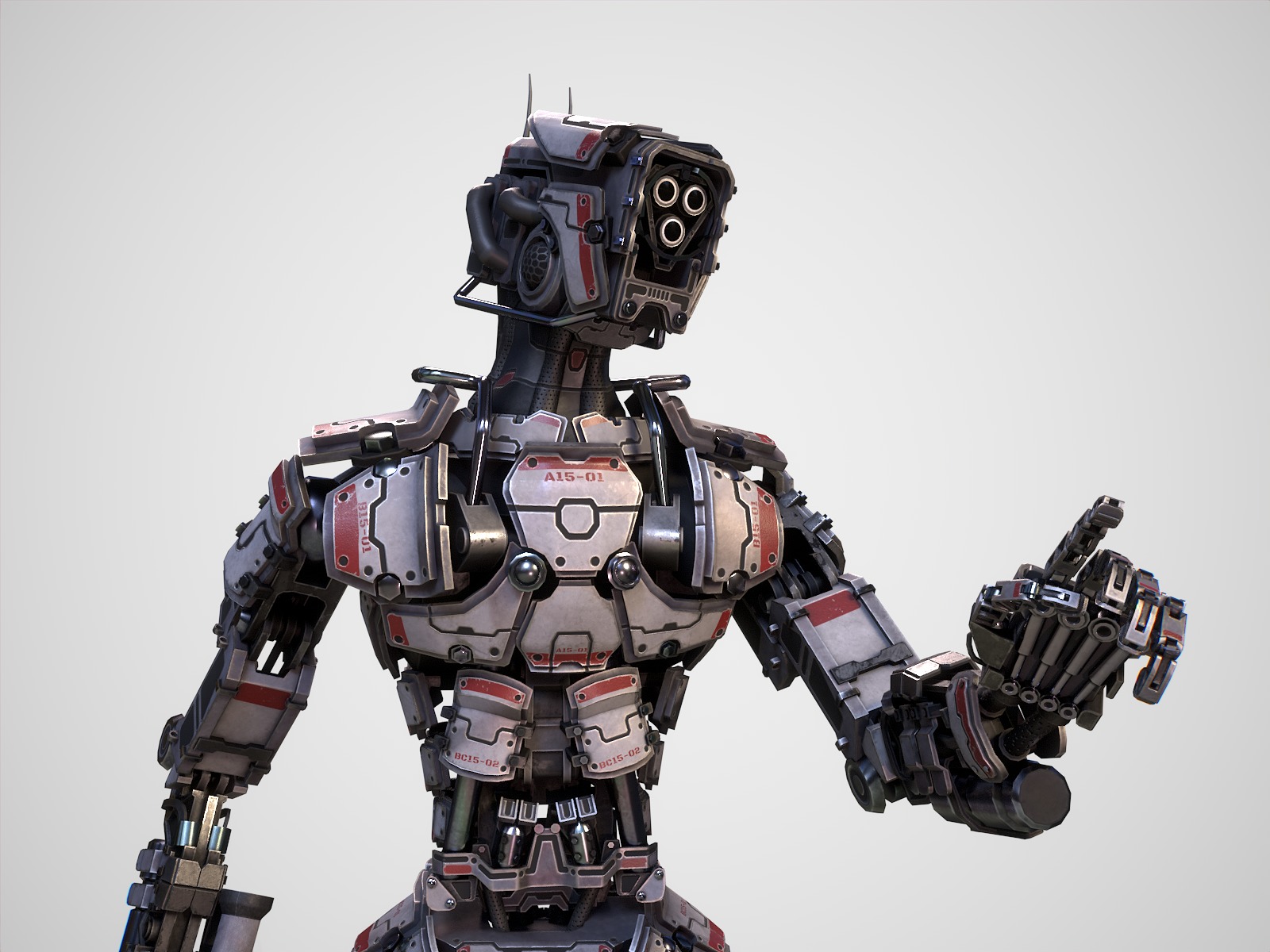 Armored robots team gameready collection _12