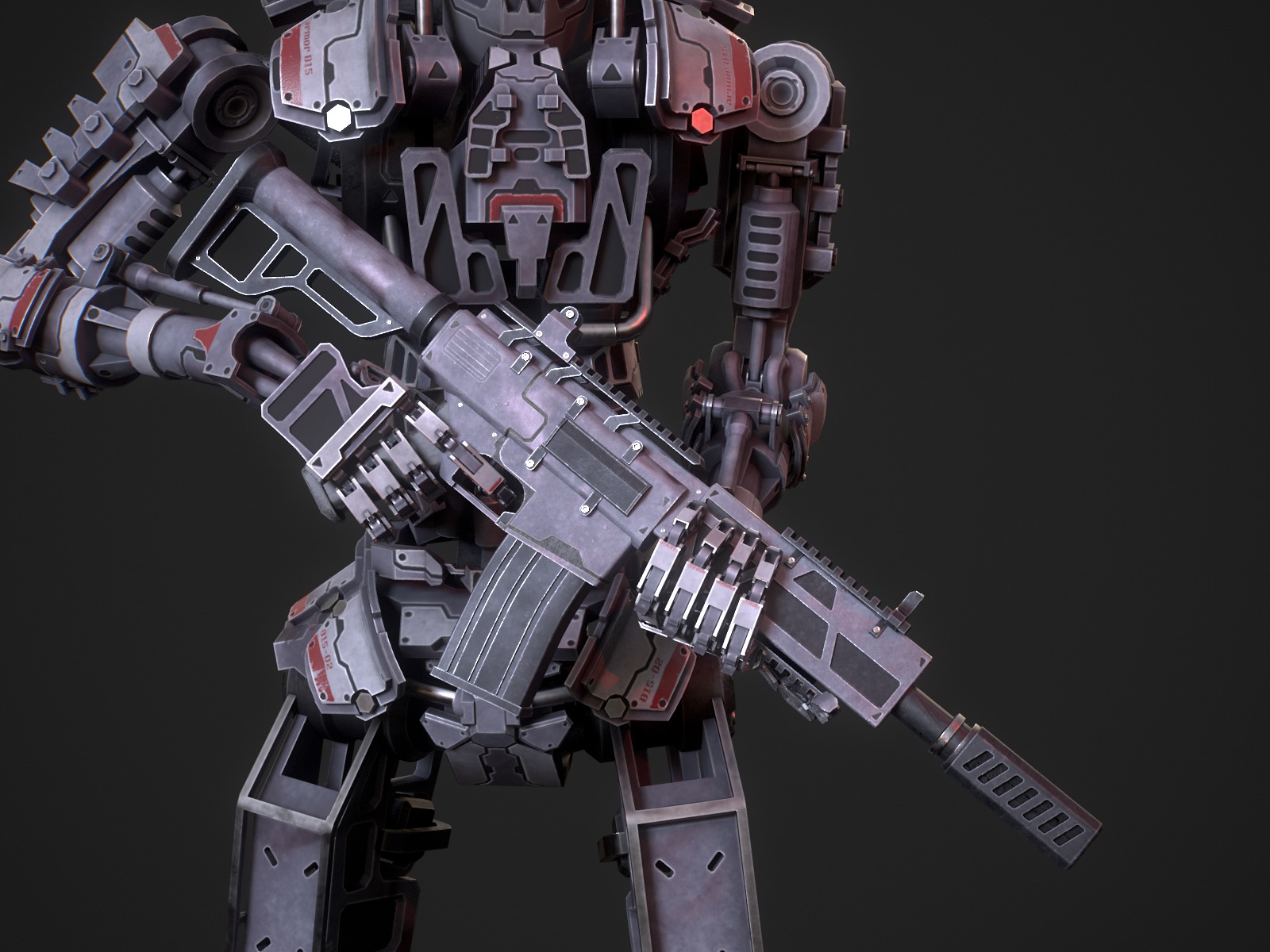 Armored robots team gameready collection _26