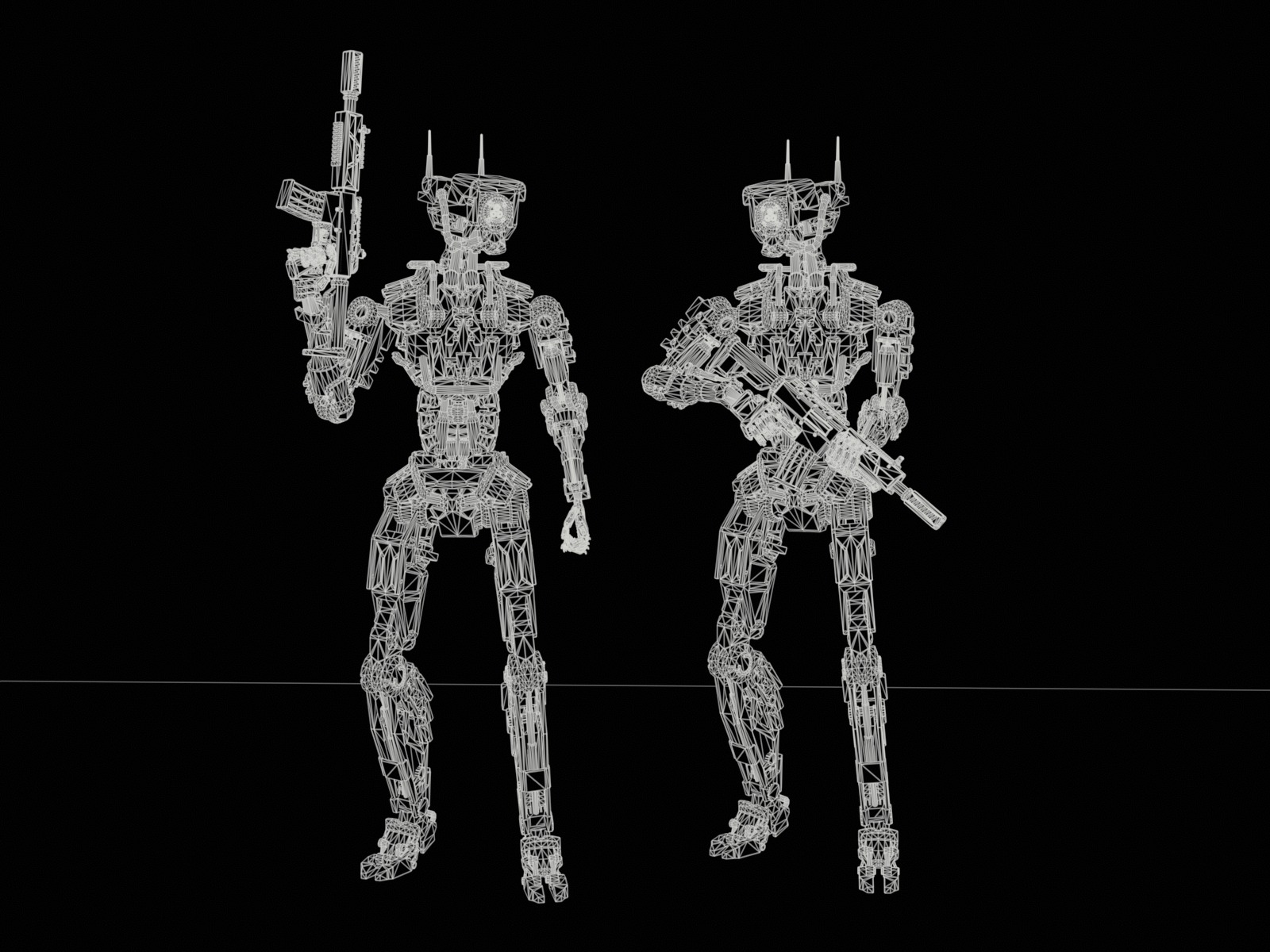 Armored robots team gameready collection _28