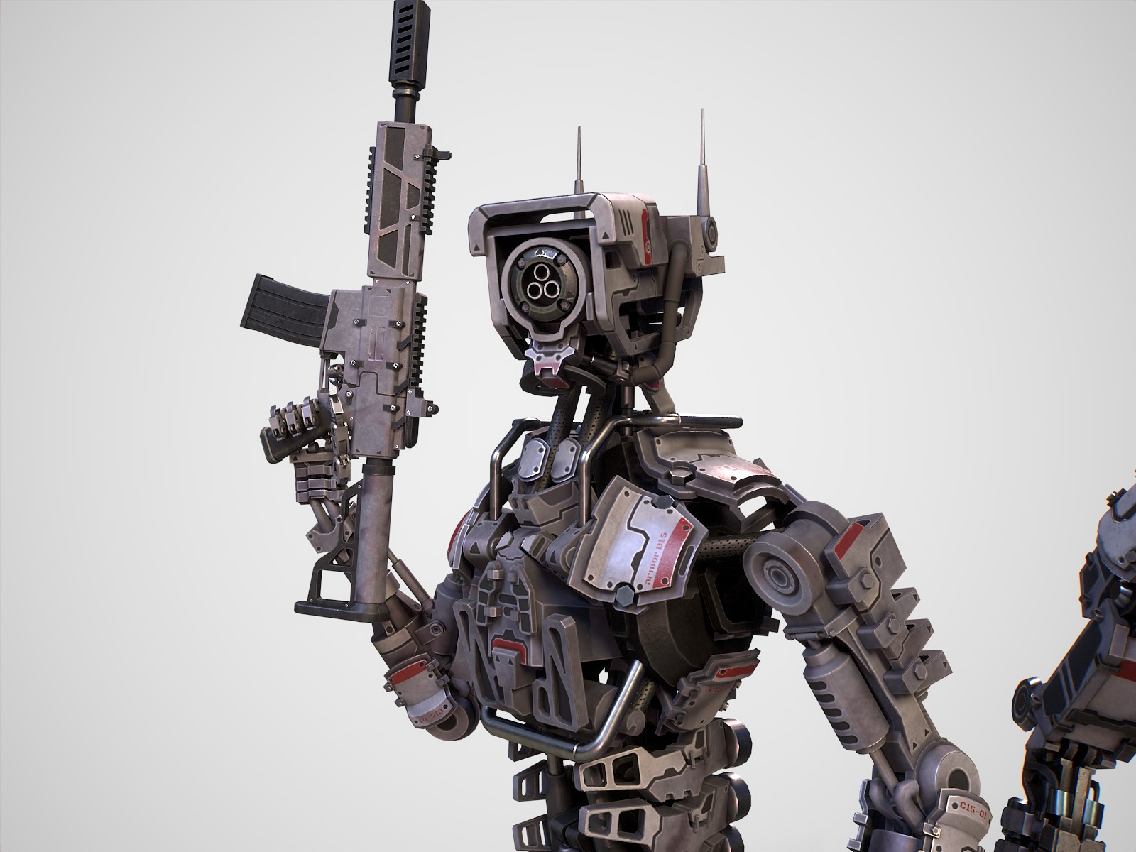 Armored robots team gameready collection _13