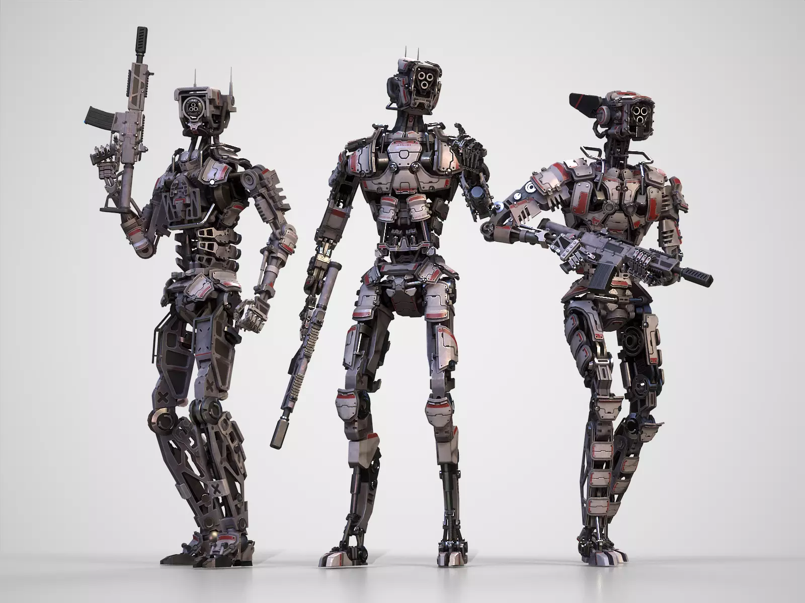 Armored robots team gameready collection _0