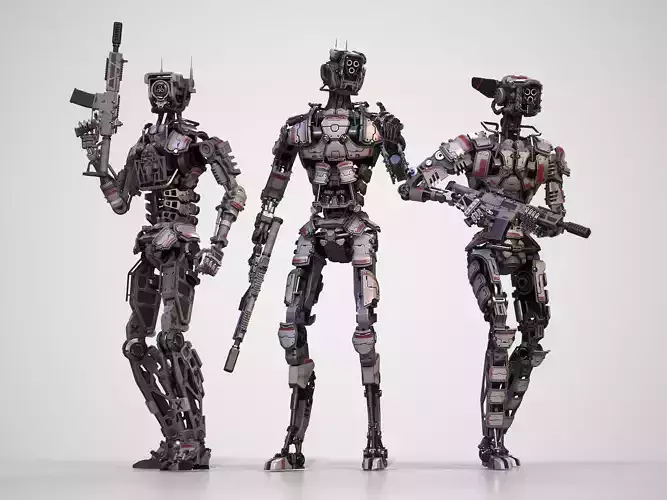 Armored robots team gameready collection 
