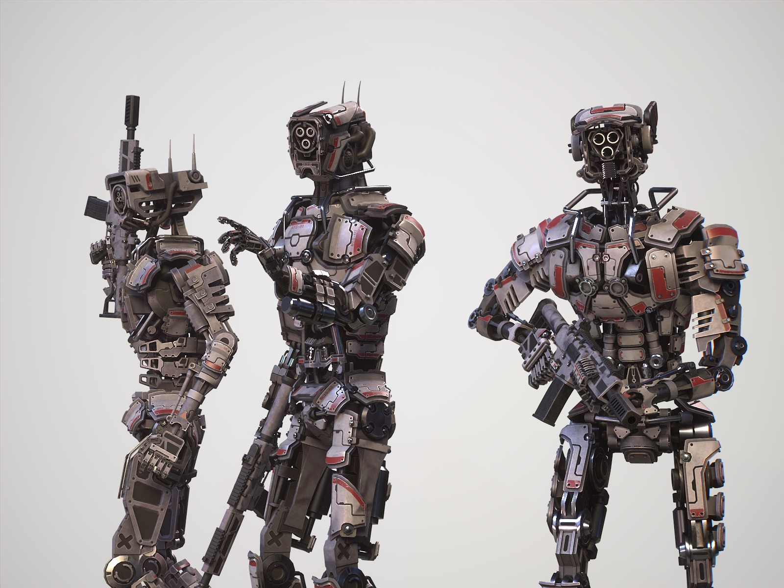 Armored robots team gameready collection _10