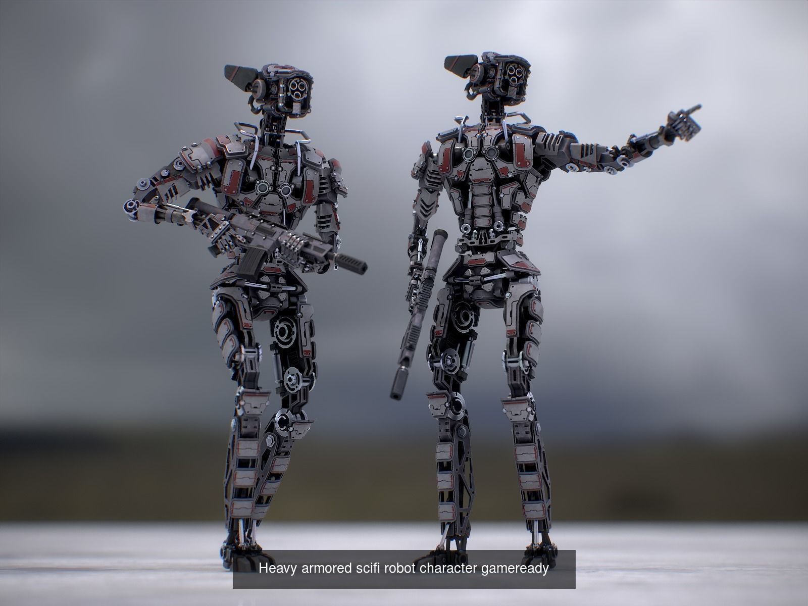 Armored robots team gameready collection _8