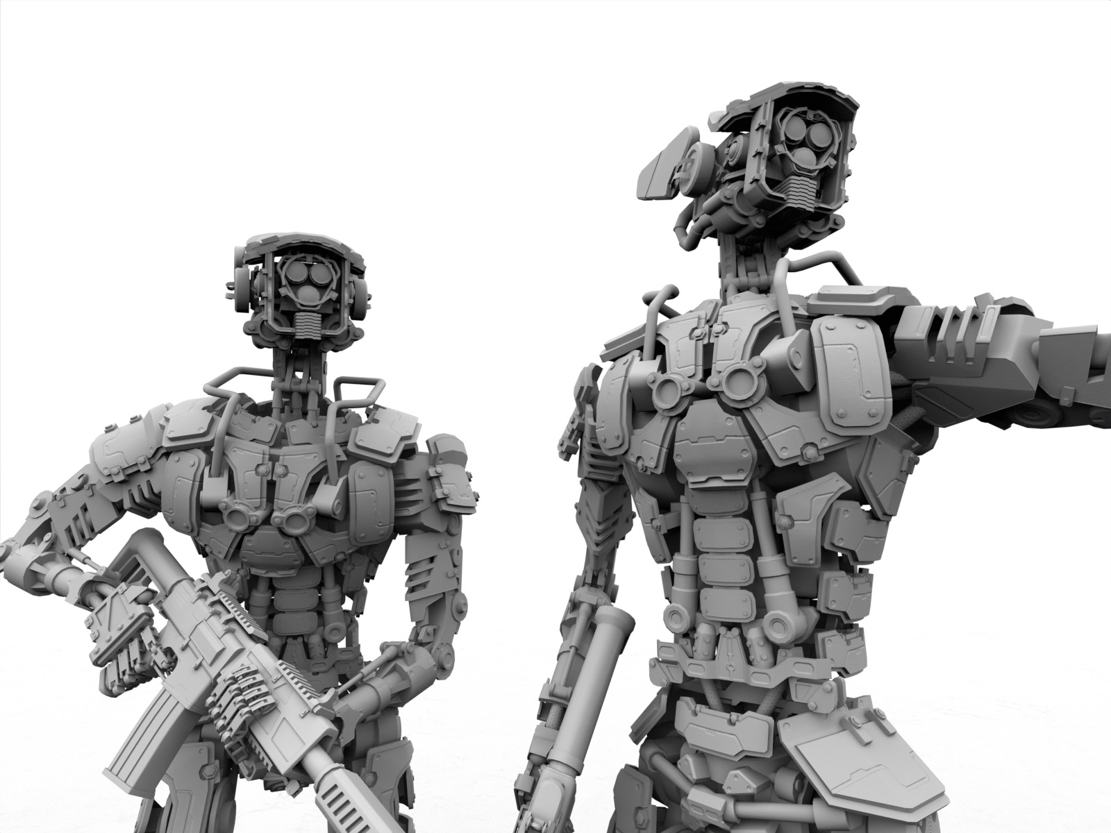 Armored robots team gameready collection _17