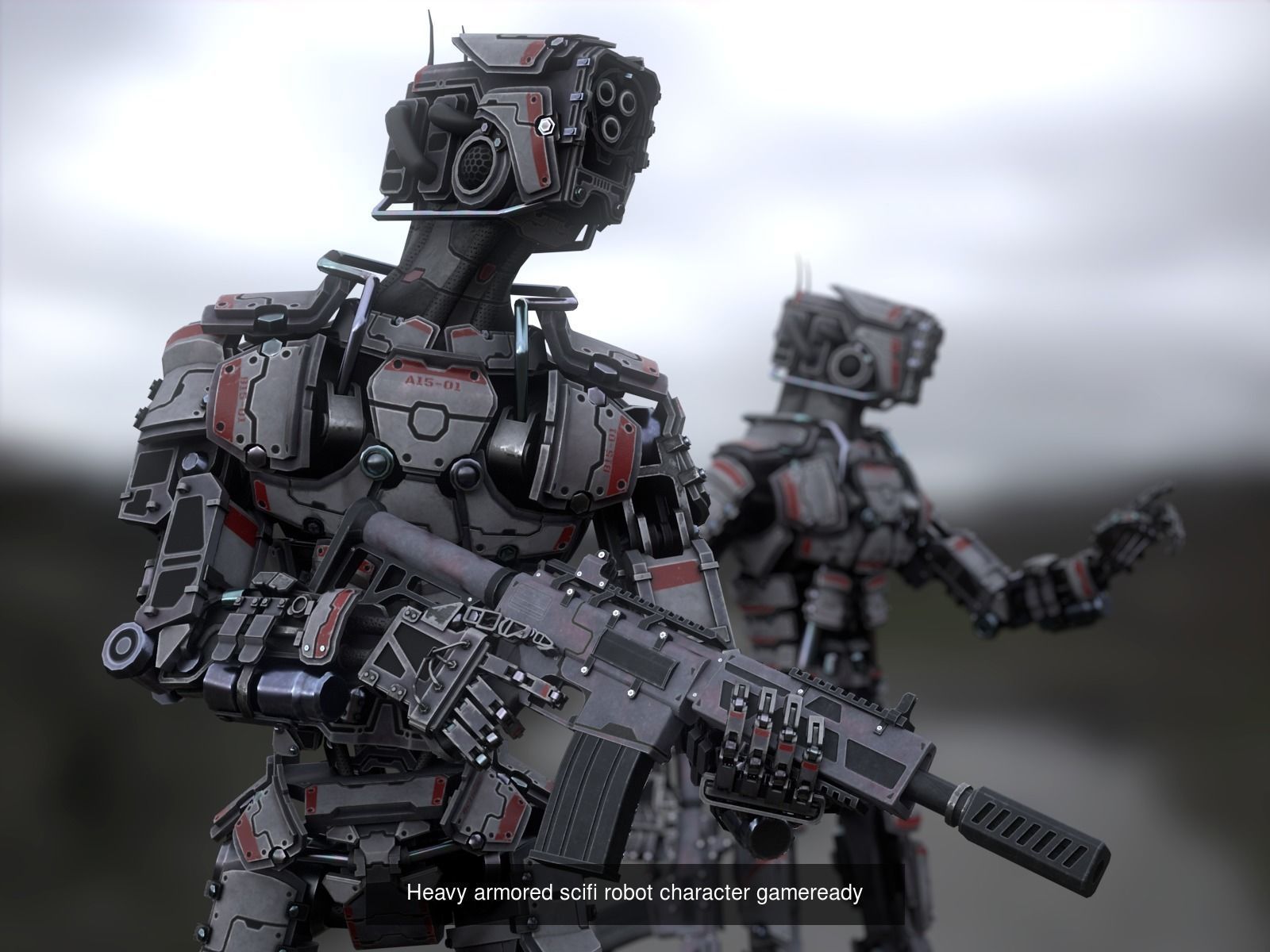Armored robots team gameready collection _5