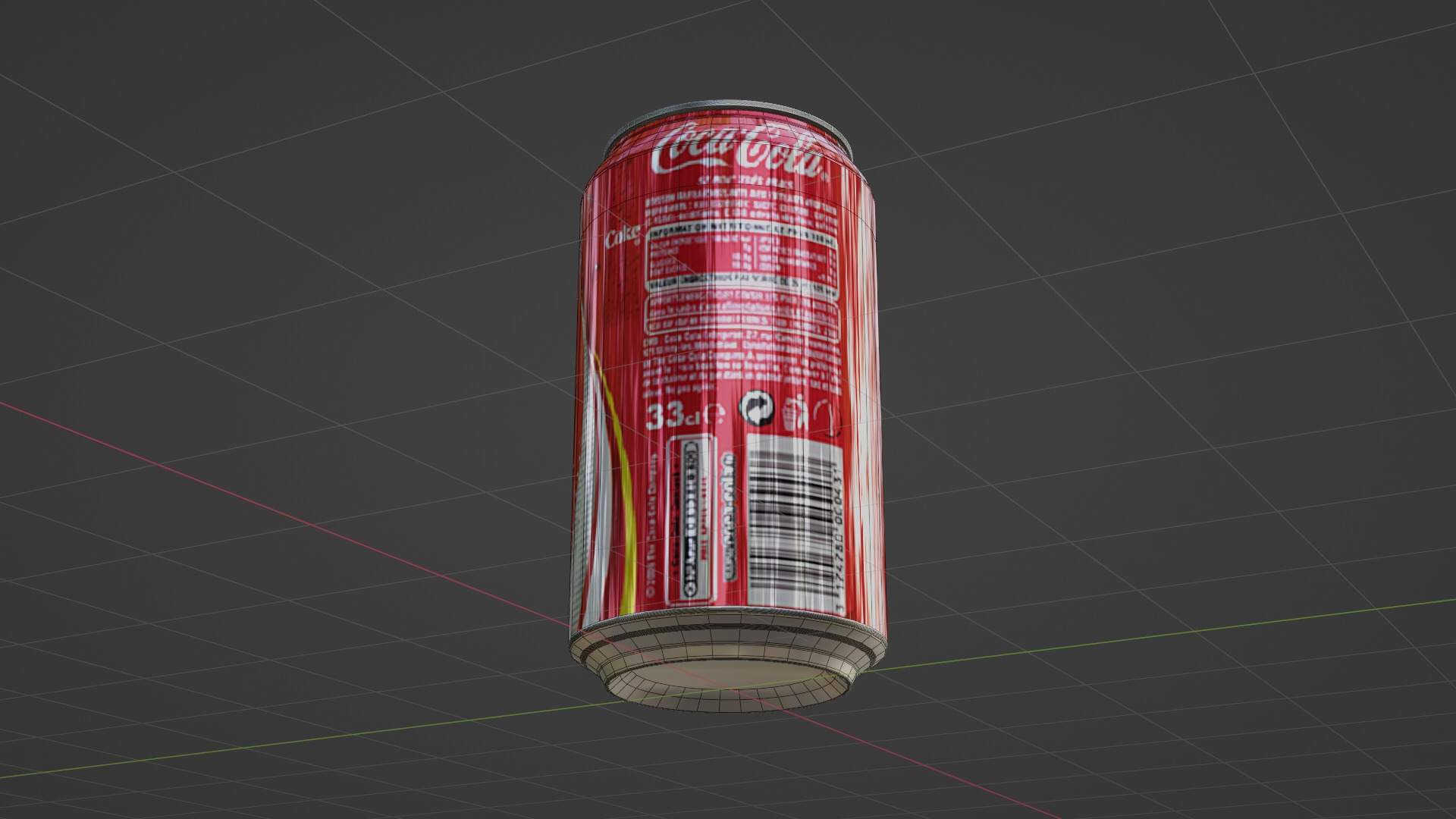 Coke Can 3D model_8