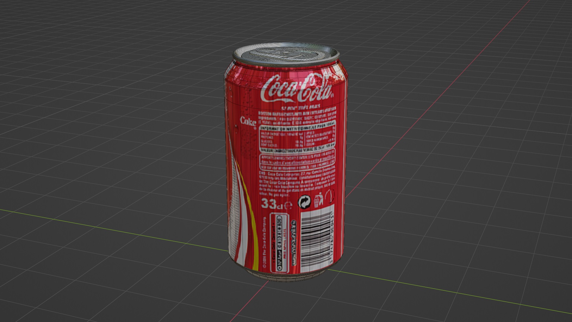Coke Can 3D model_5