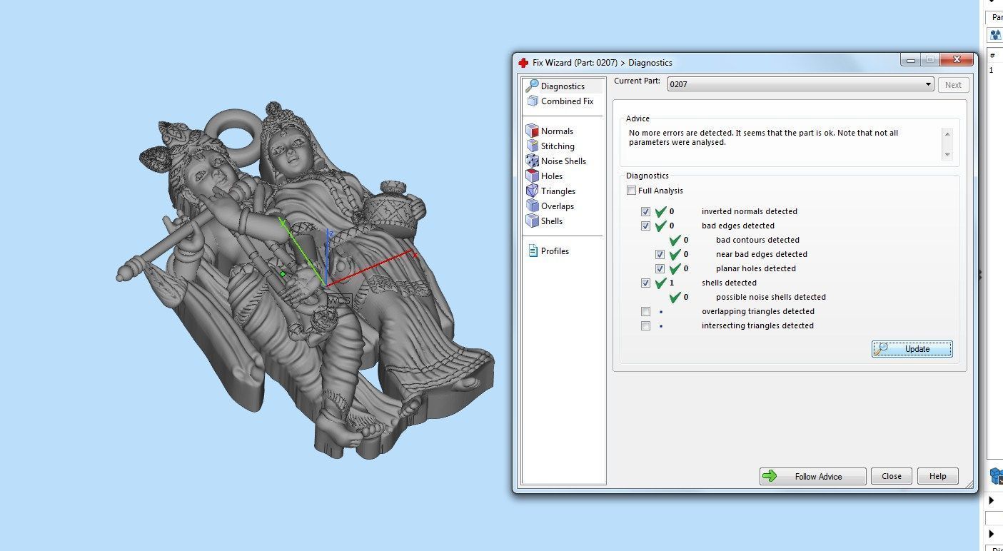 0207 - Radha Krishna Pendant 3D print model_5