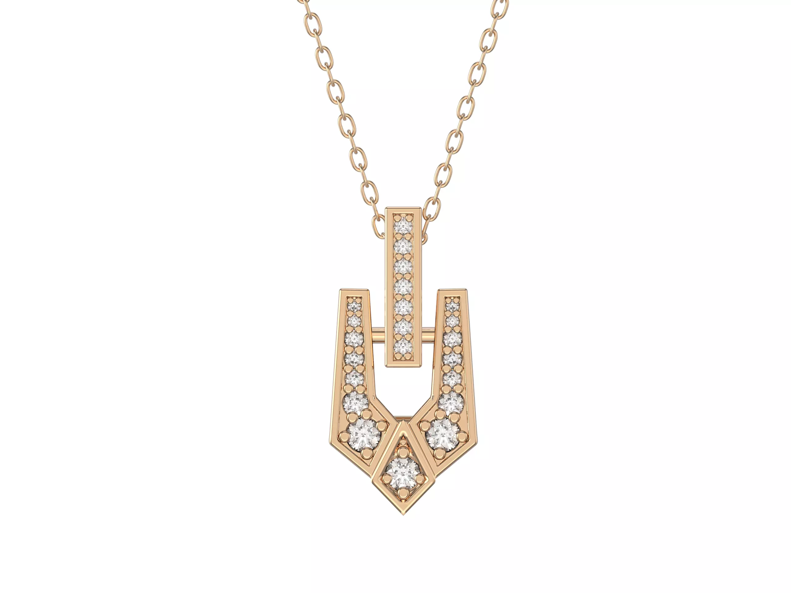 Multi-Stone Pendant with Intricate Design Free 3D print model