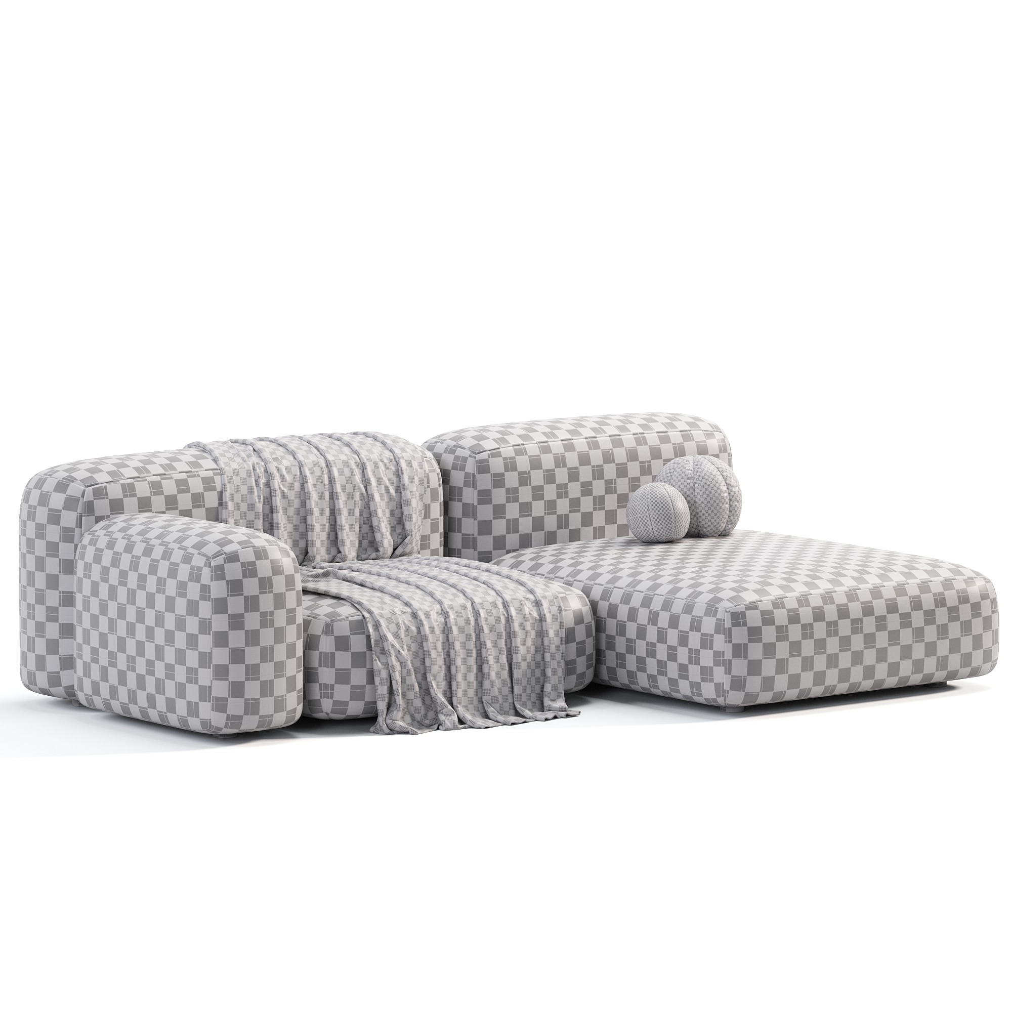 Ribbl Sofa By Divanru Low-poly 3D model_9