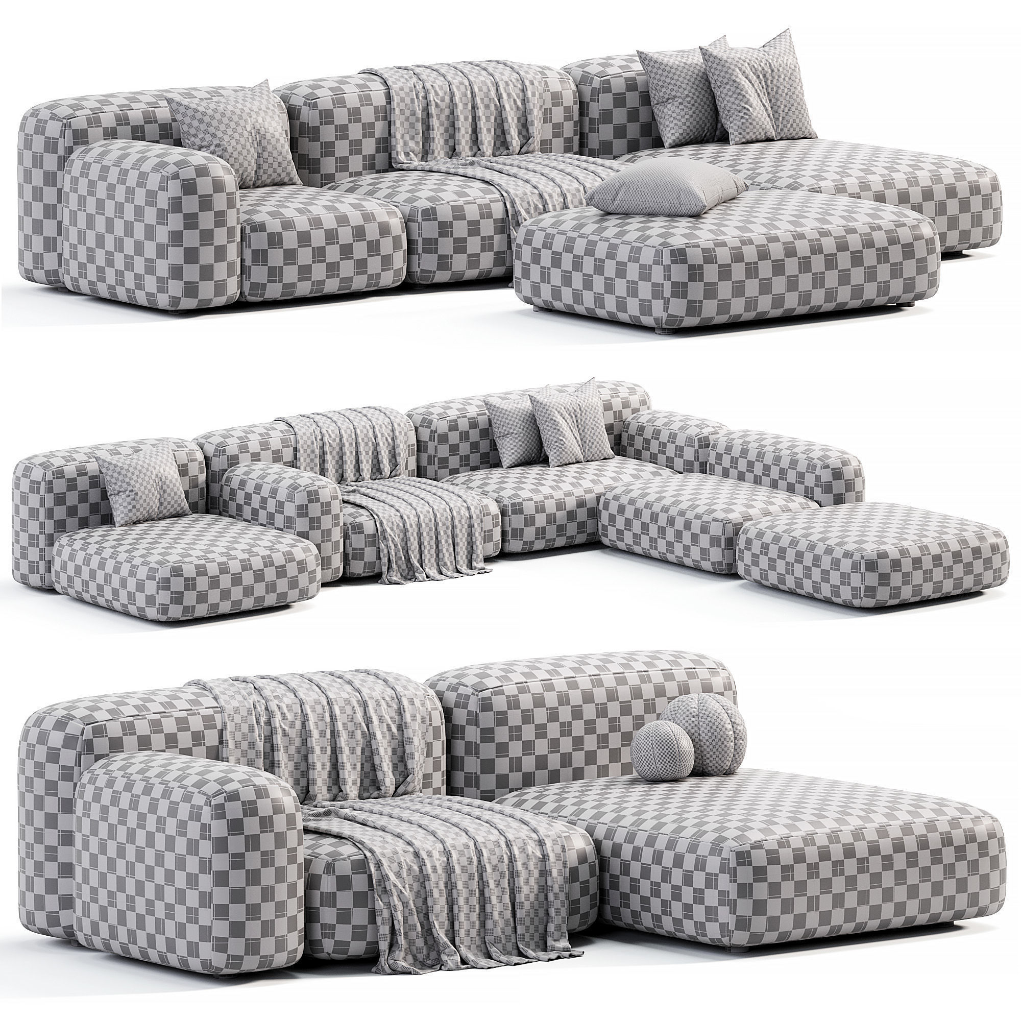 Ribbl Sofa By Divanru Low-poly 3D model_10