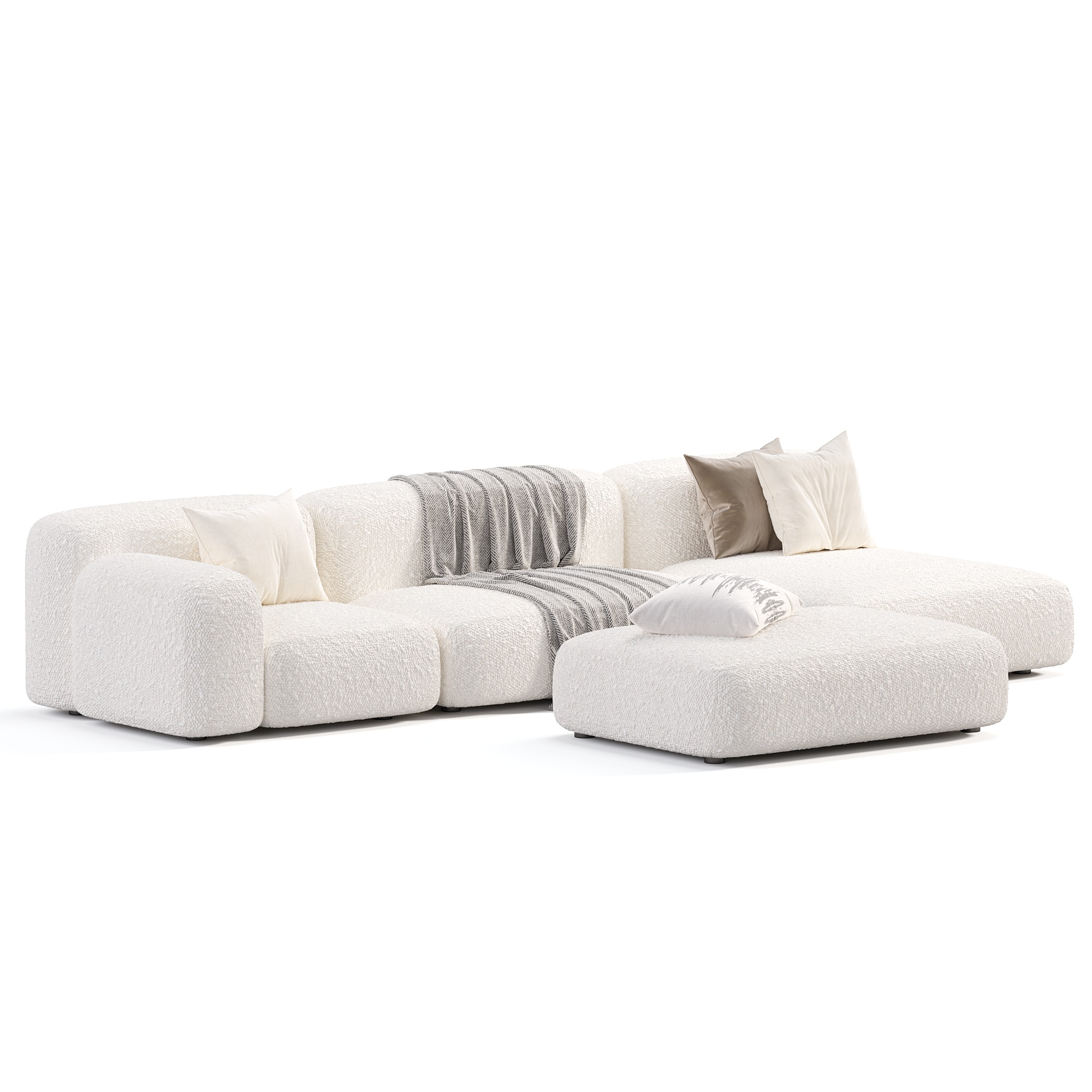 Ribbl Sofa By Divanru Low-poly 3D model_7