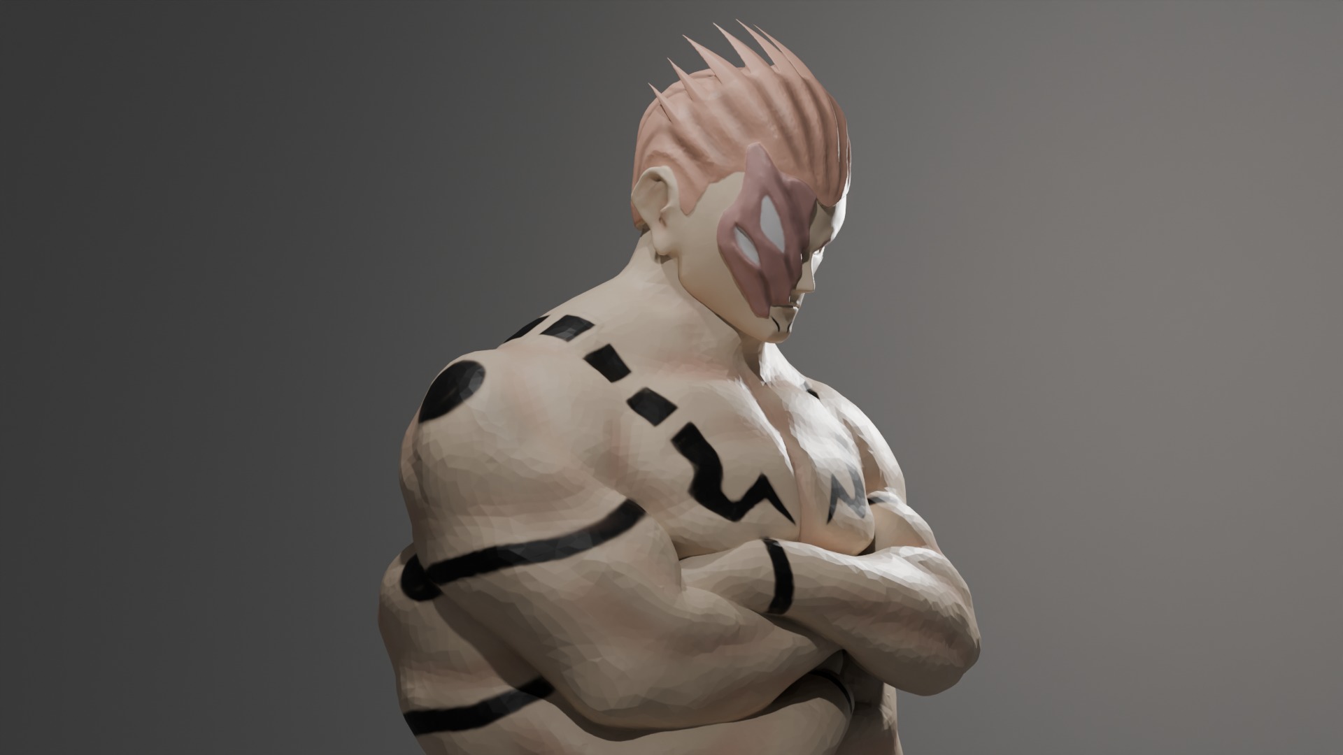 Ryomen Sukuna True Form Figure - Jujutsu Kaisen 3D print model_1