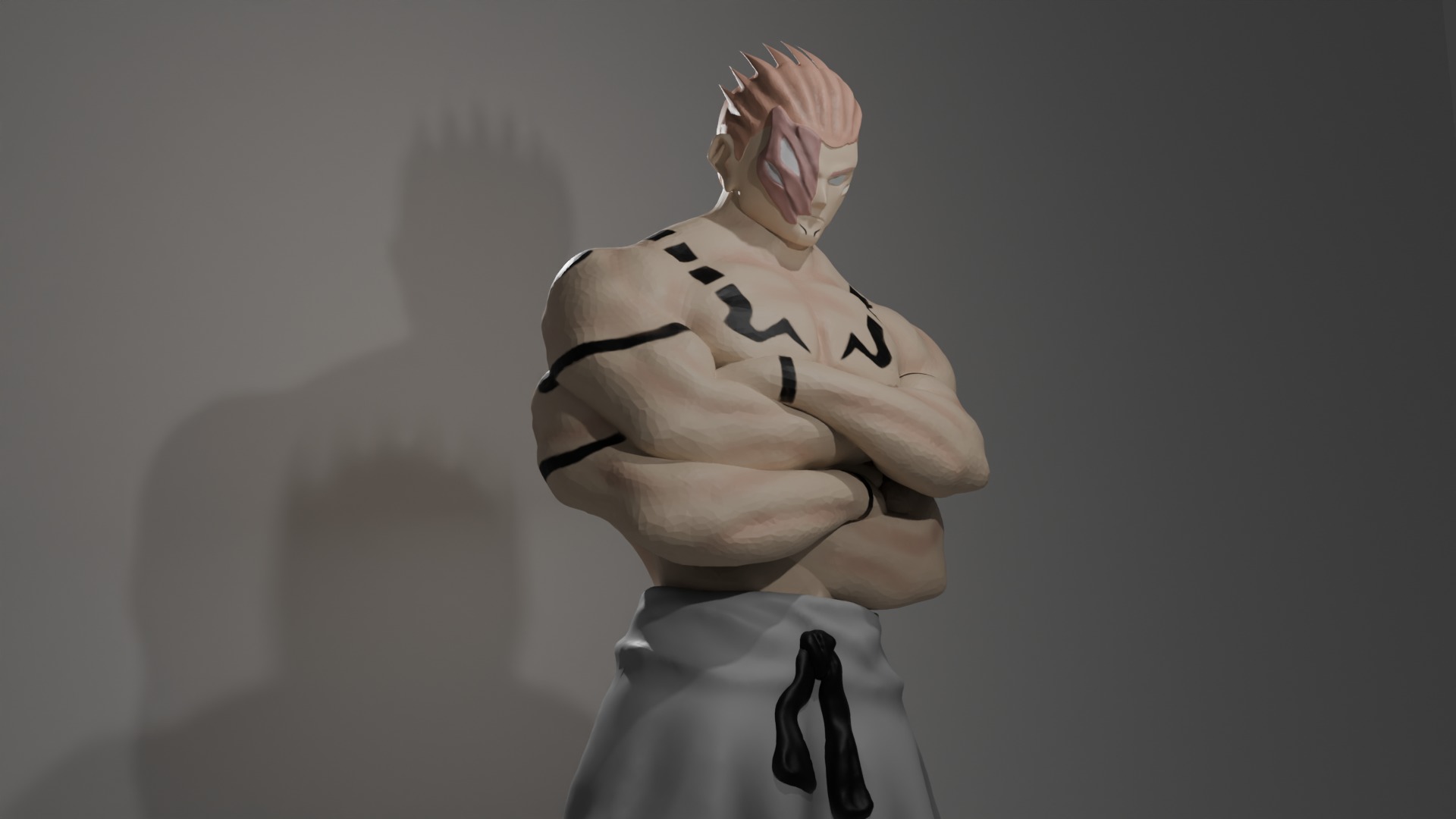 Ryomen Sukuna True Form Figure - Jujutsu Kaisen 3D print model_3