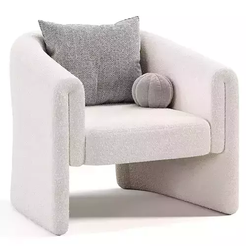 Elmore Chair Low-poly 3D model