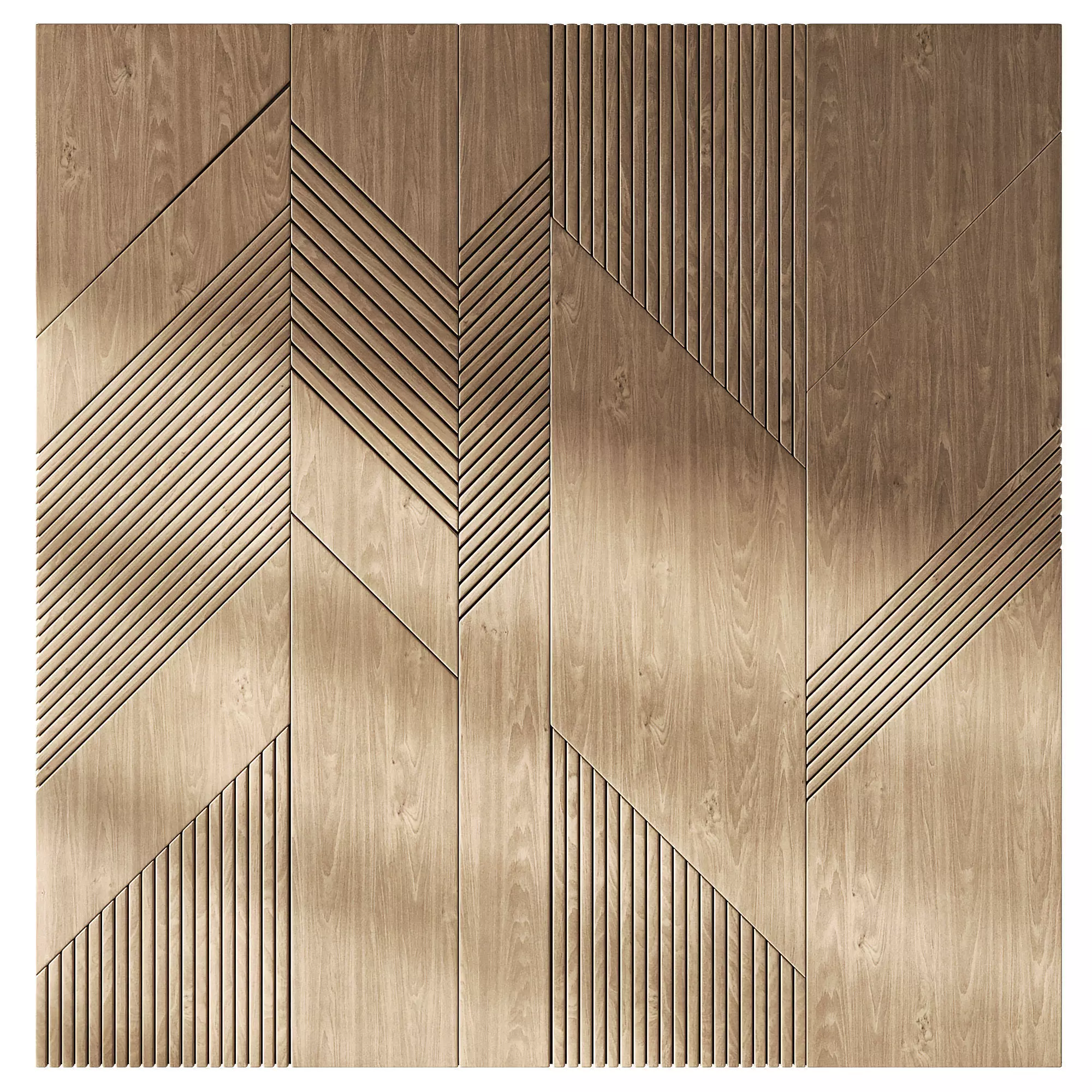 Decorative panel Low-poly 3D model_0